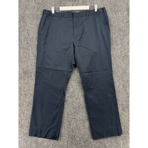 Bonobos Pants Mens 38x30 Blue Slim Fit Monday Dress Chino 100% Cotton Flat Front
